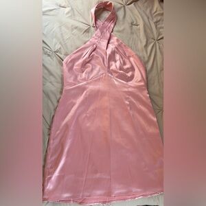 Superdown Revolve Pink Halter Mini Dress